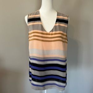 𝅺CAbi stiped sleeveless blouse